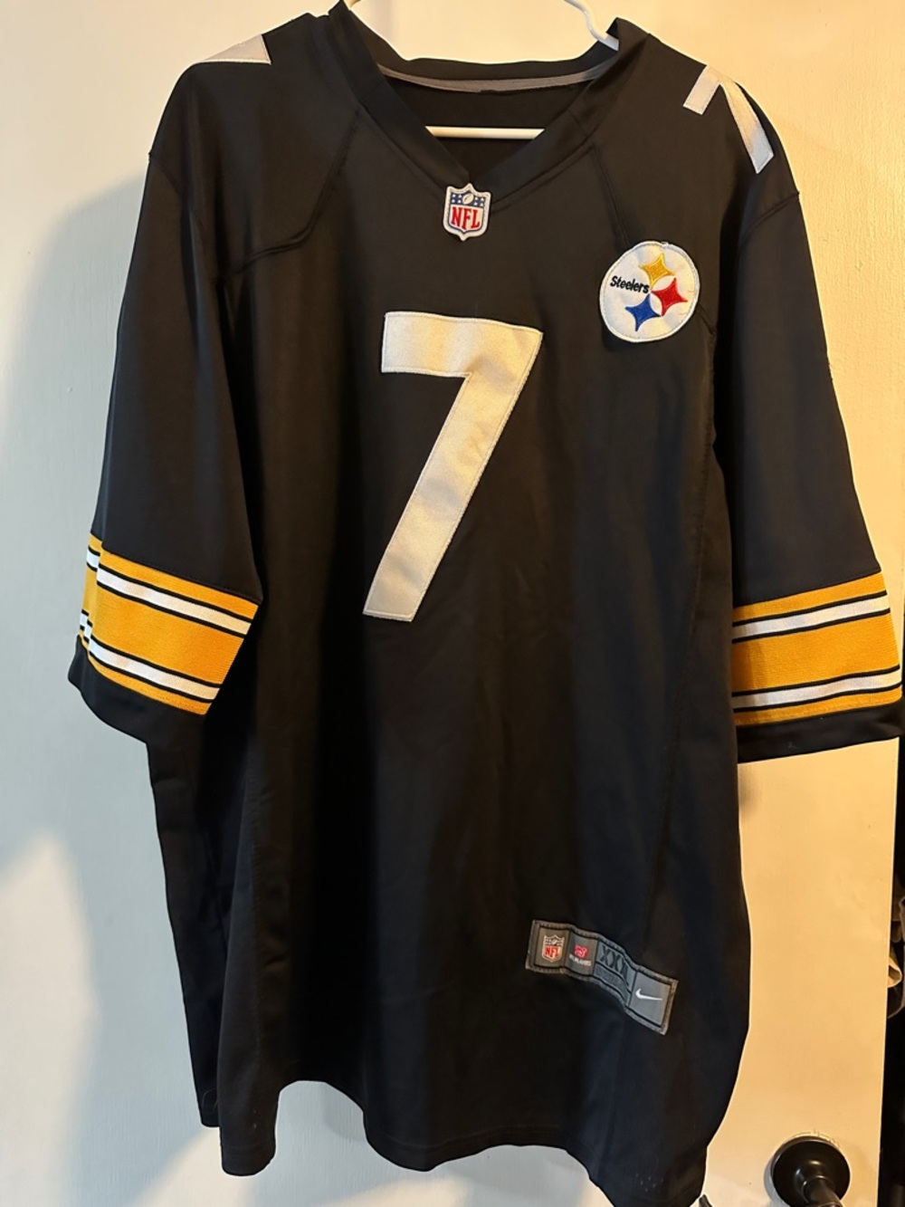 Pittsburgh Steelers #7 Roethilsberger Black Football Jersey